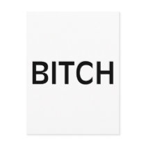 Bitch (Black) Postcards
