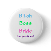 Bitch Boss Bride Pins