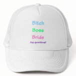 Bitch Boss Bride Hats