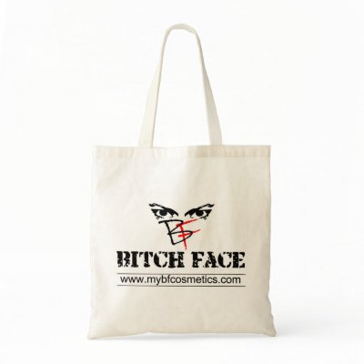 Bitch Face Tote Bag by bfcosmetics