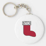Bitch Stocking Key Chains