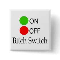 Bitch Switch Pinback Buttons