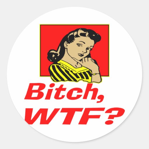 Bitch, WTF? Sticker