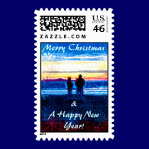 Bitchen Beaches Christmas Stamp stamps