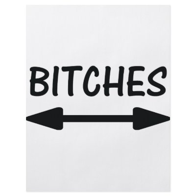 bitches arrow icon flyer by TomaniacLines