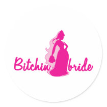 Bitchin Bride wedding marriage woman Sticker