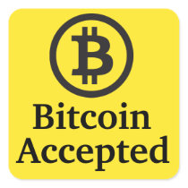 Bitcoin Accepted Sticker Sets stickers