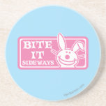 Bite it Sideways coasters