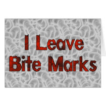 Bite Marks Greeting Cards