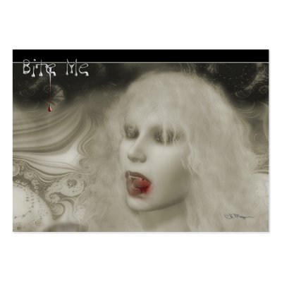 Bite Me - Artist Trading Cards Business Card Templates by Guiltypleasures