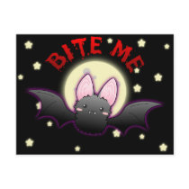 Bite Me Bat Postcard