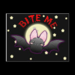 Bite Me Bat Postcard