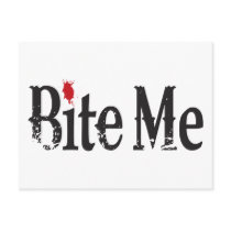 Bite Me (Blood) Postcard