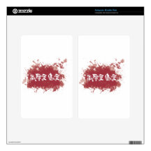 Bite me blood stain skins for kindle fire