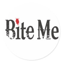 Bite Me (Blood) Stickers
