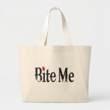 Bite Me (Blood) Tote Bags