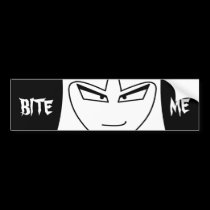 BITE ME Bumper Sticker bumper stickers