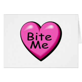 Bite Me Candy Heart Cards
