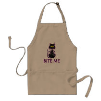 Bite Me! Cat Gift Designs Apron