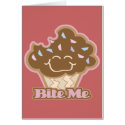 bite me chocolate cupcake cards by cupcakewear bite me chocolate cupcake cards