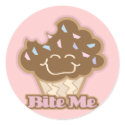 bite me chocolate cupcake stickers by cupcakewear bite me chocolate cupcake stickers