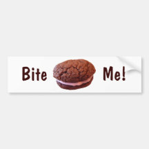 "Bite Me!" Cookie Bumper Stickers