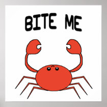 BITE ME CRAB POSTER