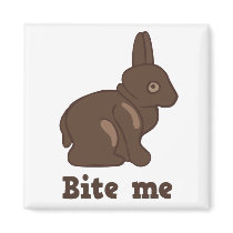 Bite Me Easter Bunny Fridge Magnets