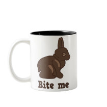 Bite Me Easter Bunny Coffee Mug