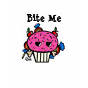 Bite me/Evil Cupcake t-shirts by catastrophika Bite me/Evil Cupcake t-shirts