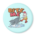 Bite Me Fishing T-shirts and Gifts Magnets