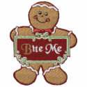 Bite Me Gingerbread embroidered shirts