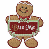 Bite Me Gingerbread embroidered shirts by Embroidery4U Bite Me Gingerbread embroidered shirts