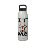 Bite Me Gingerbread Man Reusable Water Bottle