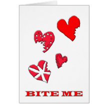 Bite Me Greeting Card