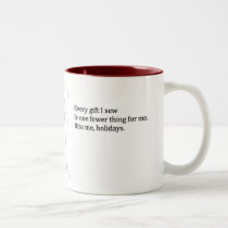 "Bite Me Holidays" Holiday Mug mugs