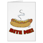 Bite Me - Hot Dog Greeting Cards