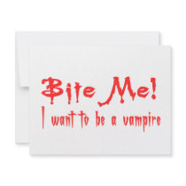 Bite Me I Want To Be A Vampire Custom Announcements