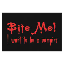 Bite Me I Want To Be A Vampire stationery