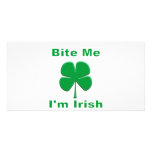 Bite Me I'm Irish Photo Greeting Card