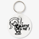 "Bite Me" keychains by kokobaby "Bite Me" keychains