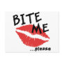 Bite Me Please Postcard