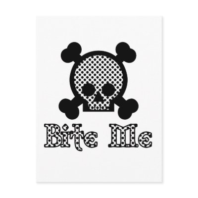 Bite Me Postcards by shopaholicchick