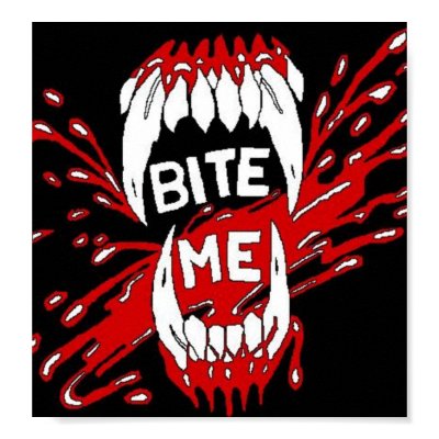 Bite Me Print by HauntzTilDawn