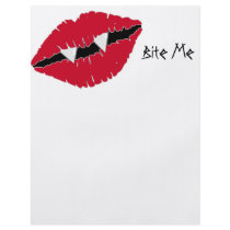 Bite Me Red Lips n Fangs flyers
