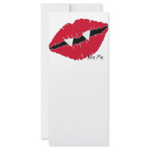 Bite Me Red Lips n Fangs rack cards