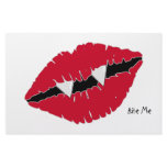 Bite Me Red Lips n Fangs stationery