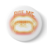 Bite Me Sexy Vampire Fangs Halloween Button