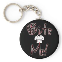 Bite Me (The Fang-Bangers Plea!) Key Chain