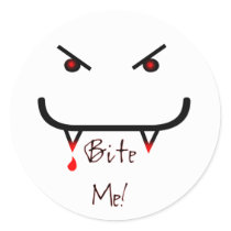 Bite Me (The Fang-Bangers Plea!) Sticker